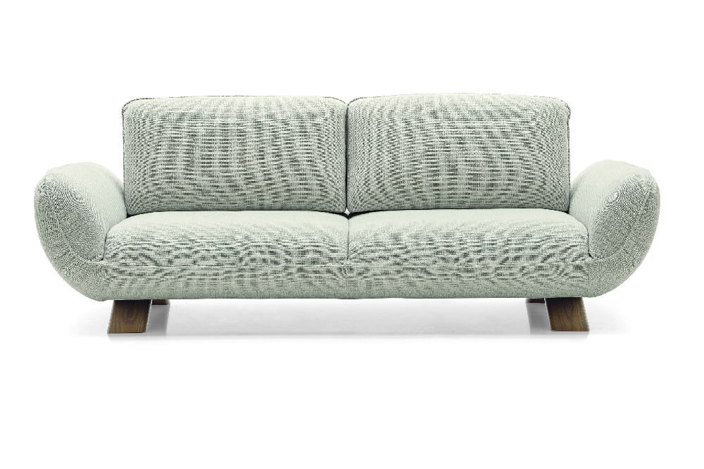 Μοντέρνος διθέσιος καναπές σε minimal σαλόνι με ουδέτερους τόνους | Calligaris | Αθήνα | Adamopoulos Casa Ideale